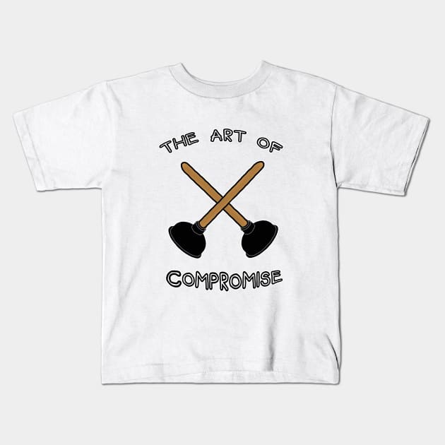 The Art of Compromise Kids T-Shirt by Tiny Baker